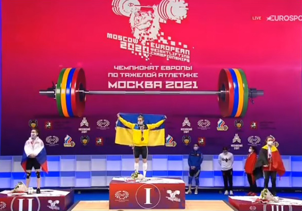 Гімн України лунає на чемпіонаті Європи у Москві