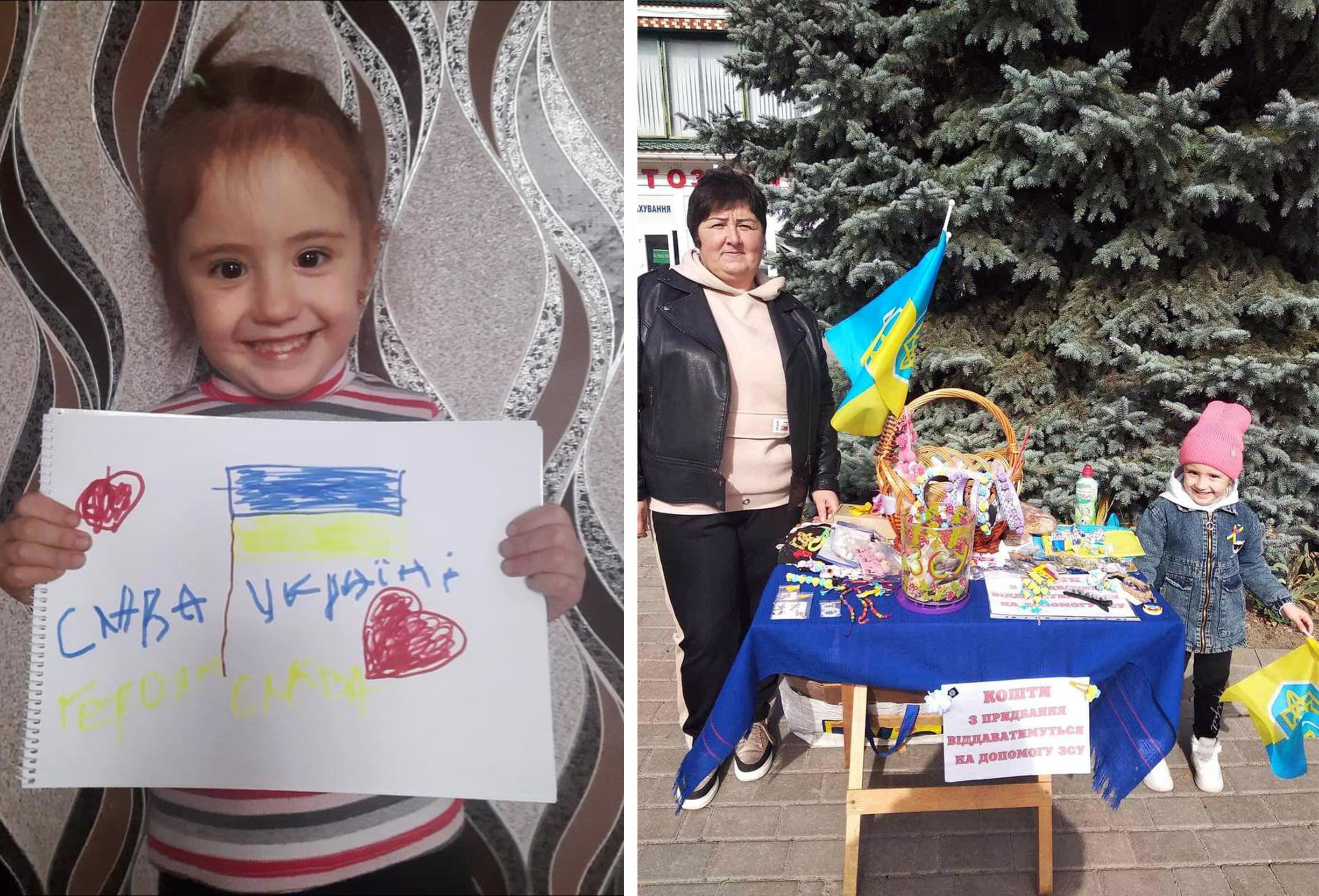 Маленька волонтерка Поліна Міняйлук з Нової Ушиці