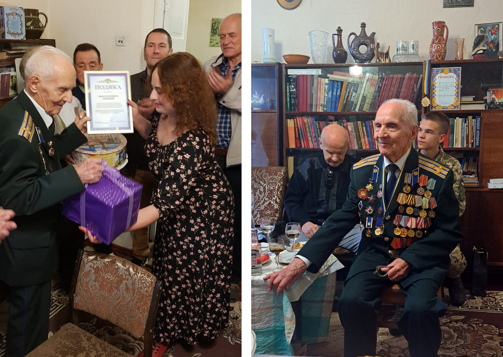 Привітання зі 100-річним ювілеєм ветерана І. Є. Кошелева 