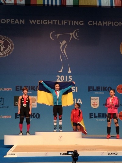 Юлія Паратова - чемпіонка Європи з важкої атлетики